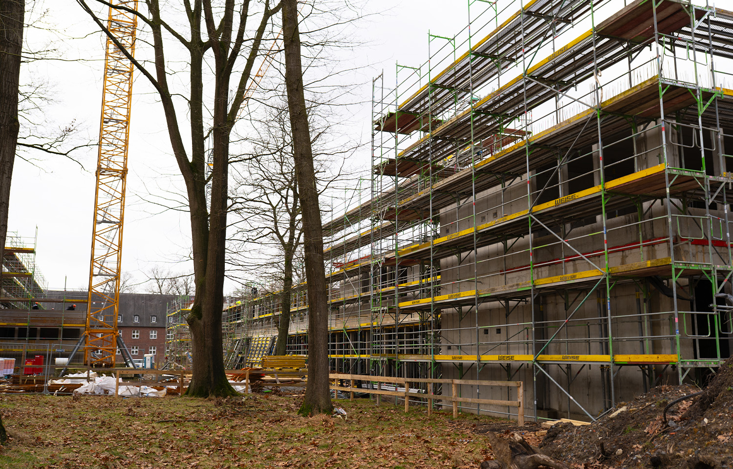 Baustelle der Schulen