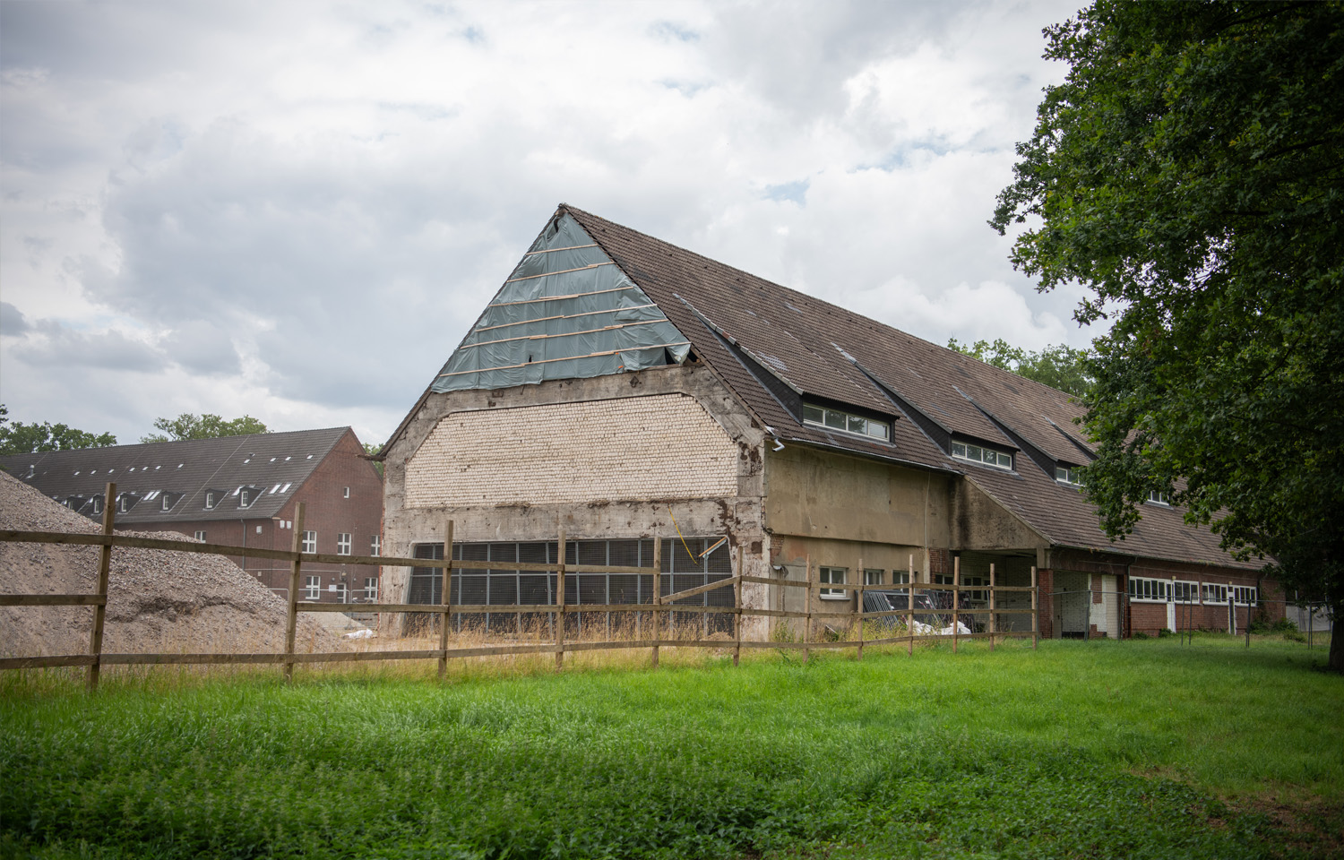 Abriss der Panzerhallen nachher