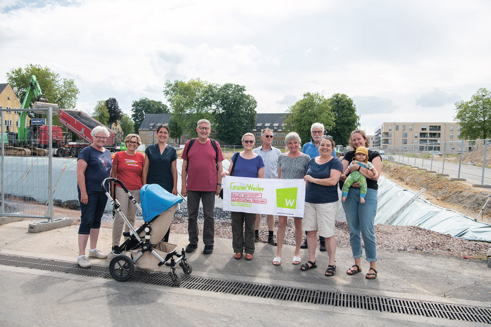 Genossenschaft Grüner Weiler auf der Baustelle