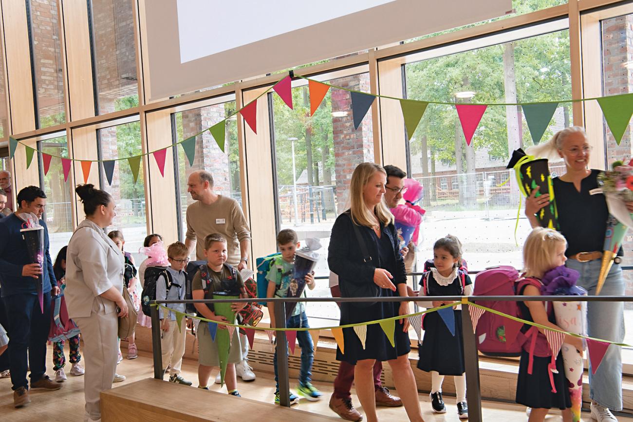 Kinder bei der Einschulung